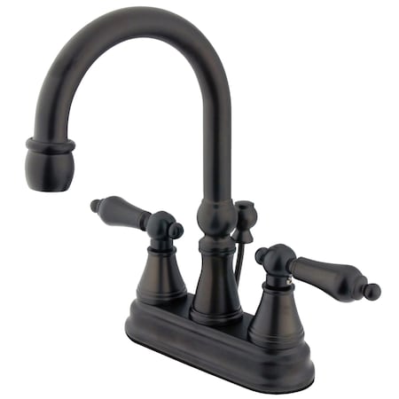 Kingston Brass 4" Centerset Bathroom Faucet, Oil Rubbed Bronze KS2615AL